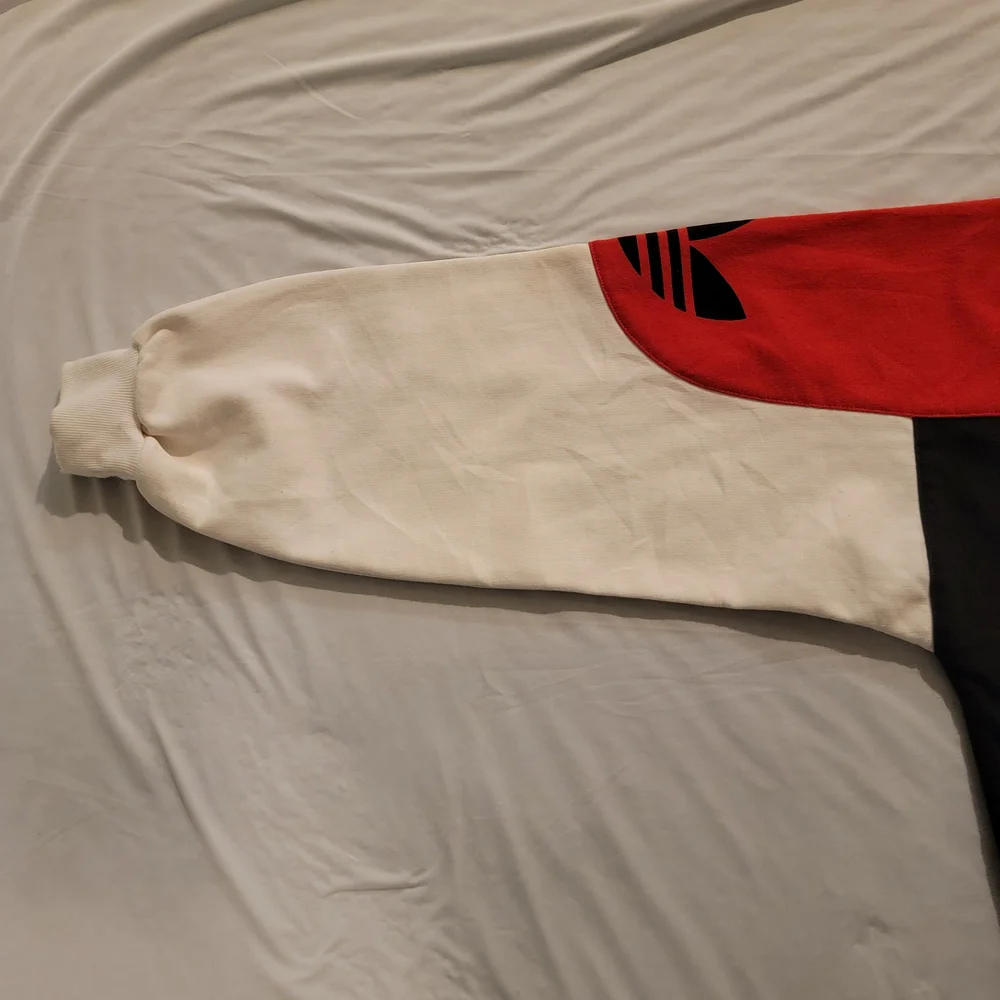 Adidas Men's RUN DMC Sweater - Red, Black, and White - Picture 7 of 16